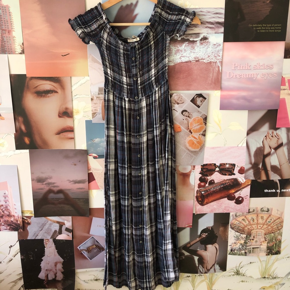urban outfitters long blue picnic dress💙💙